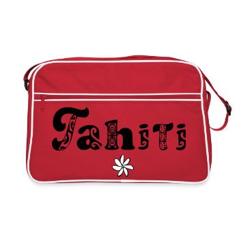 TAHITI - Sac Retro - rouge/blanc - Devant