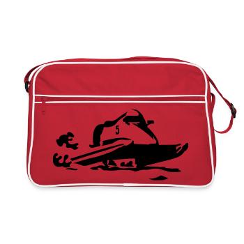 vedette - Sac Retro - rouge/blanc - Devant