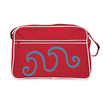 Vagues Azure - Sac Retro - rouge/blanc - Devant
