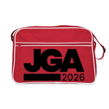 Jga 2026 Enterrement de vie de garçon - Sac Retro - rouge/blanc - Devant