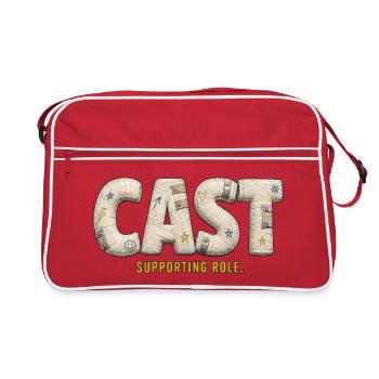 BESETZUNG – Besetzung Nebenrolle - Retro Tasche - Rot/Weiß - Vorne