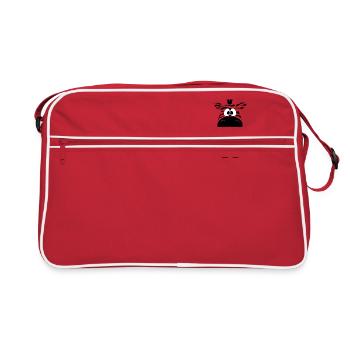 zebra - Retro Tasche - Rot/Weiß - Vorne