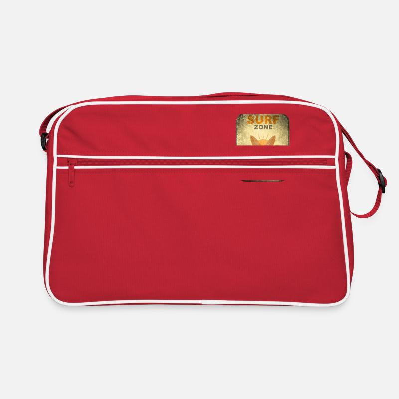 Surf zone 22 vintage - Sac Retro - rouge/blanc
