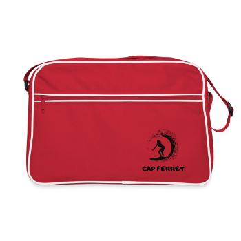 CAP FERRET Surf France Atlantique - Sac Retro - rouge/blanc - Devant