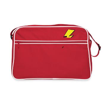 foudre - Sac Retro - rouge/blanc - Devant
