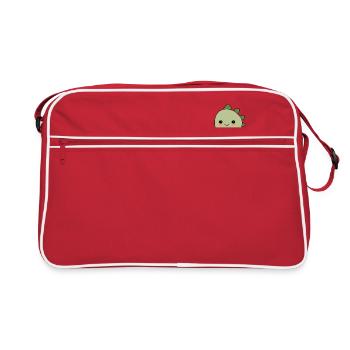 Doux petit dino - Sac Retro - rouge/blanc - Devant