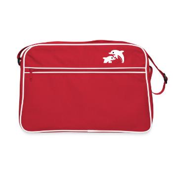 Dauphins - Sac Retro - rouge/blanc - Devant