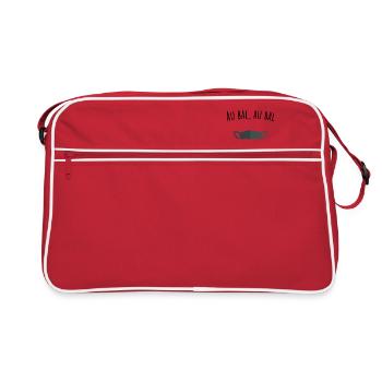 Au bal au bal masqué ohé ohé, humour covid - Sac Retro - rouge/blanc - Devant