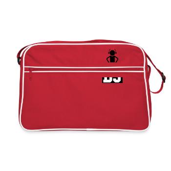 dj officiel - Sac Retro - rouge/blanc - Devant