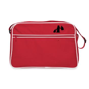 Shopping Queen - Sac Retro - rouge/blanc - Devant