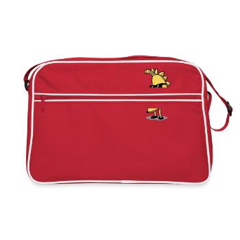 Drôle de banane - Sac Retro - rouge/blanc - Devant