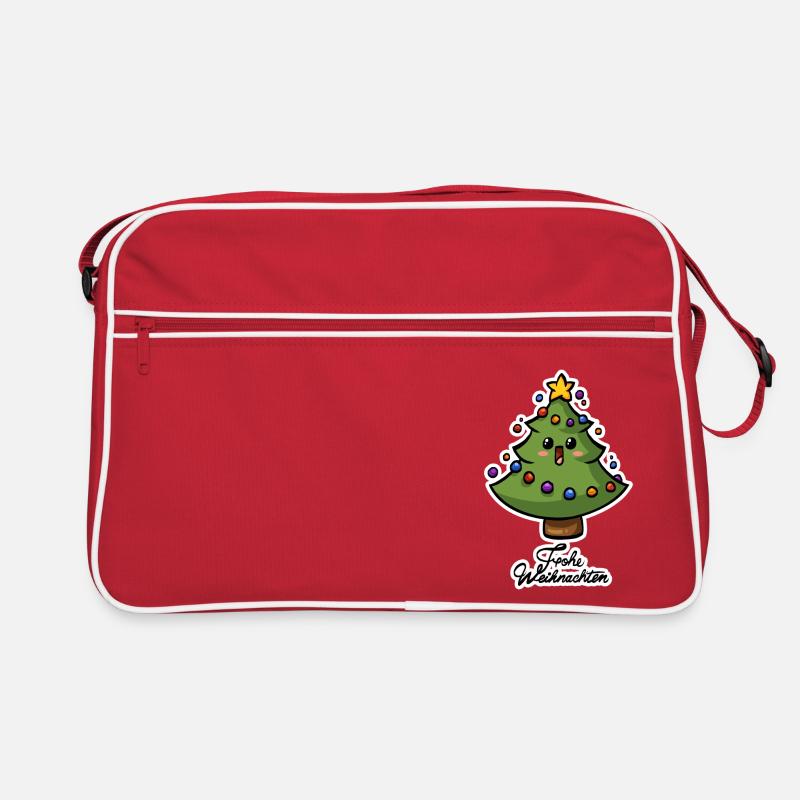 Weihnachtsbaum Retro Tasche