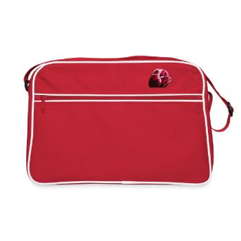 Tulipe bordeaux droite - Sac Retro - rouge/blanc - Devant
