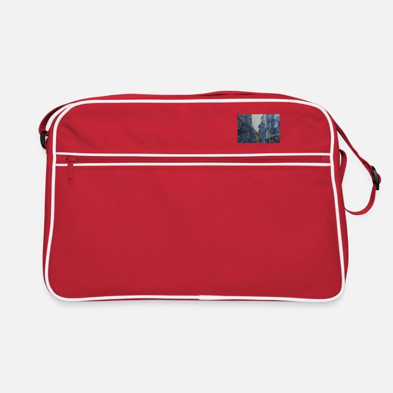 Abstrakte Straße Retro Tasche