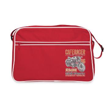 RIDER RACER BIKES CAFERACER BIKER MOTORCYCLE - Retro Bag - red/white - Front
