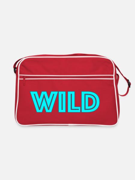 Wild Neon Lettering - Retro Bag - red/white