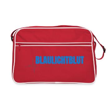 Blaulichtblut – Stolz, Teamgeist und Leidenschaft  - Sac Retro - rouge/blanc - Devant