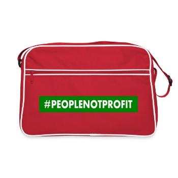 People not profit - Sac Retro - rouge/blanc - Devant