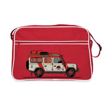 Jurassic Defender - Sac Retro - rouge/blanc - Devant