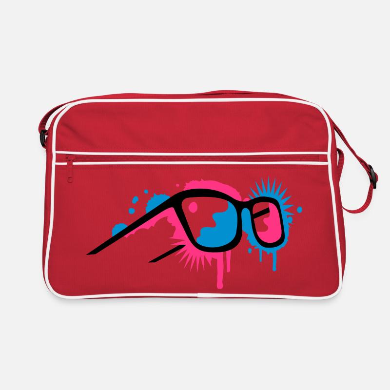 Lunettes 3D dans un style de graffiti Sac Retro