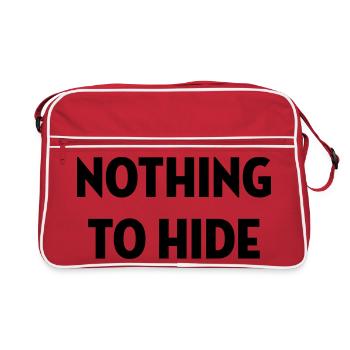 revolution / paix / peuple / voyage / écolo / - Sac Retro - rouge/blanc - Devant