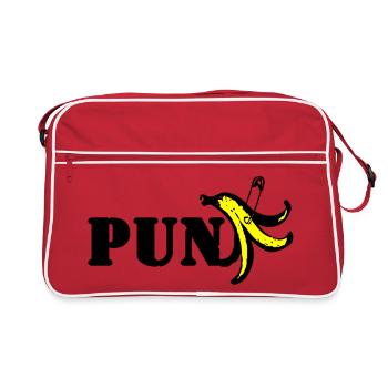 Punk Banana The Monkey Dance - Retro Bag - red/white - Front