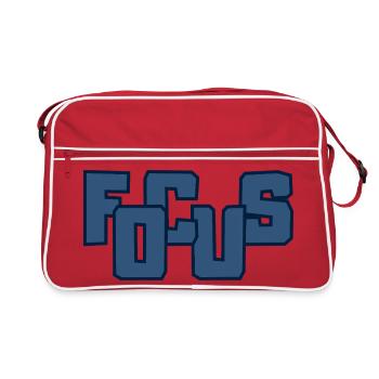 Fools Gras Lettres majuscules - Sac Retro - rouge/blanc - Devant