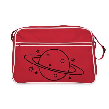 planète - Sac Retro - rouge/blanc - Devant