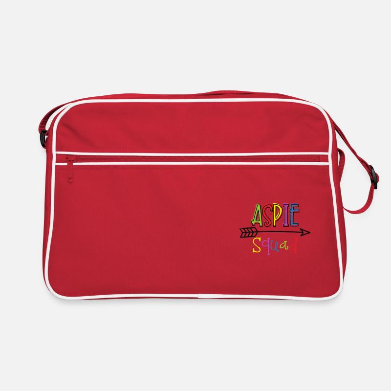 ASPIE KADER FLÈCHE AUTISME AMOUR TDAH DICTON MOTIF Sac Retro