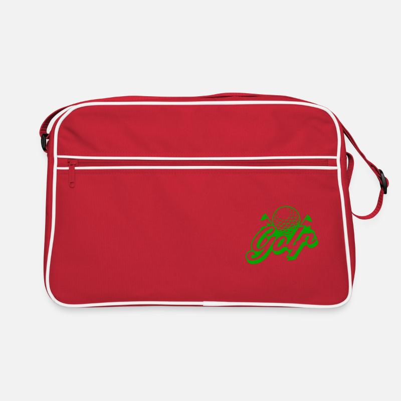 GOLF SPORT GOLF BALL GAME GOLF COURSE SLOGAN MOTIFS Retro Bag