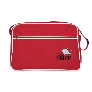 PETIT MARIN BALEINE MARINS BALEINES CAPITAINE MOTIF - Sac Retro - rouge/blanc - Devant