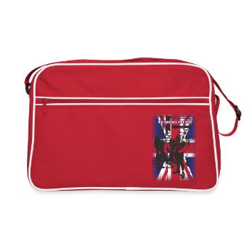 punk rock skin head - Retro Bag - red/white - Front