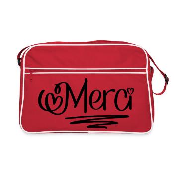 Merci - Retro Bag - red/white - Front