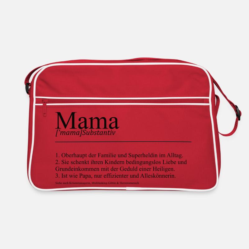 Mama lustige Definition Geschenk Muttertag Retro Tasche