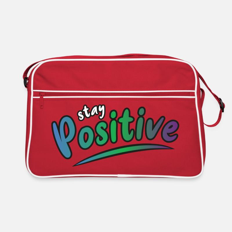 Restez positif Sac Retro