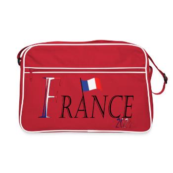 Flag France an elegant patriotic appearance - Retro Bag - red/white - Front