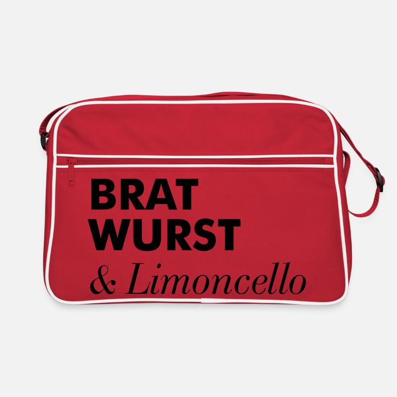 Bratwurst Limoncello Ausflug Sommer Retro Tasche