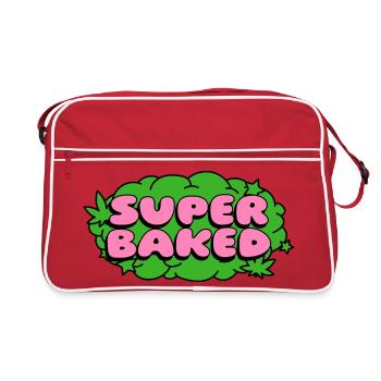 Super Baked Neon Pop - Retro Tasche - Rot/Weiß - Vorne