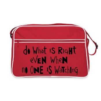 Do what ... by Cean - Retro Bag - red/white - Front