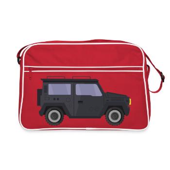 Jeep - Retro Tasche - Rot/Weiß - Vorne