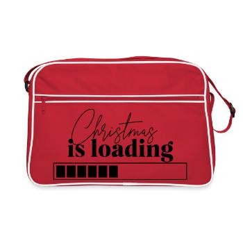 Noël est en train de charger - Sac Retro - rouge/blanc - Devant