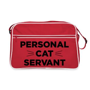 Personal Cat Servant - Retro Bag - red/white - Front