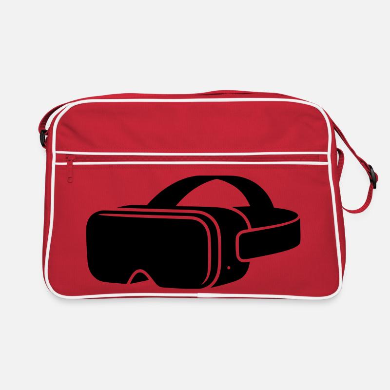 VR Brille Headset Icon Retro Tasche