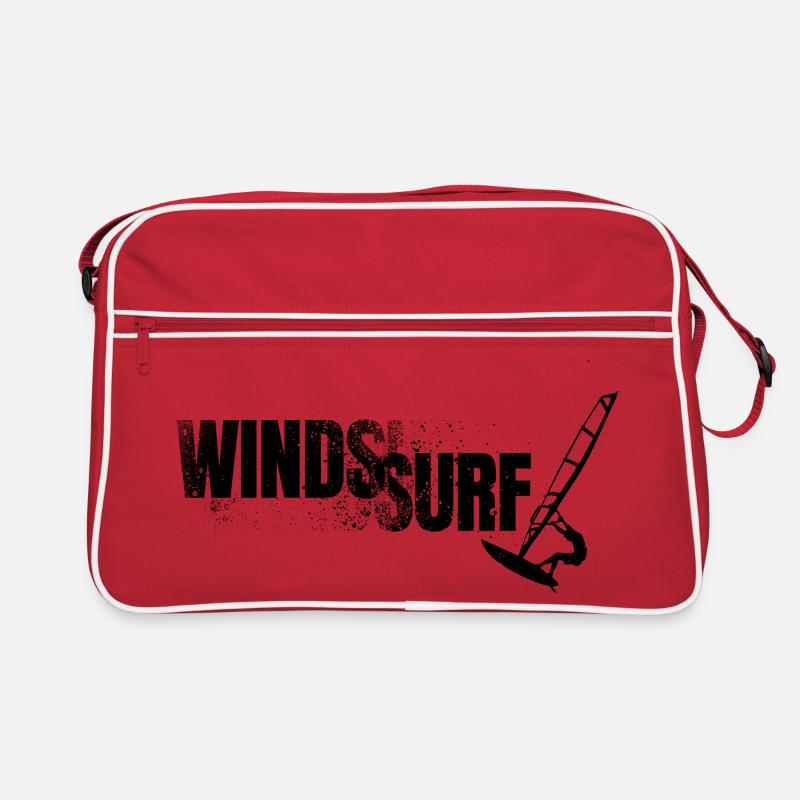 Windsurfer avec lettres Sac Retro