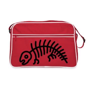 os dinosaure - Sac Retro - rouge/blanc - Devant