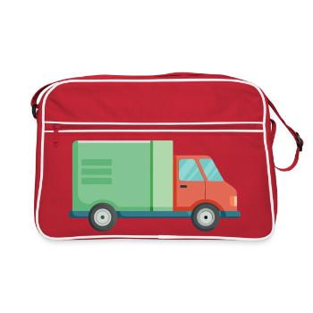 Lieferauto - Retro Tasche - Rot/Weiß - Vorne
