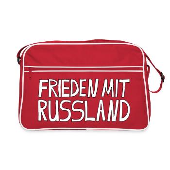 PAIX AVEC LA RUSSIE - Sac Retro - rouge/blanc - Devant