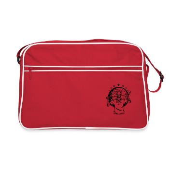 BEST GOLF SKULL PRO BALL SLOGAN MOTIFS - Retro Bag - red/white - Front