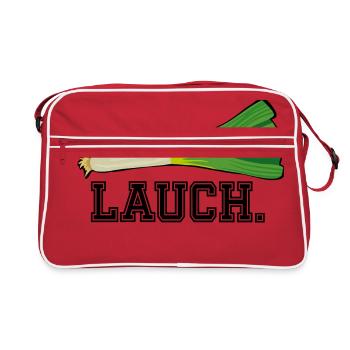lauch1 - Retro Tasche - Rot/Weiß - Vorne