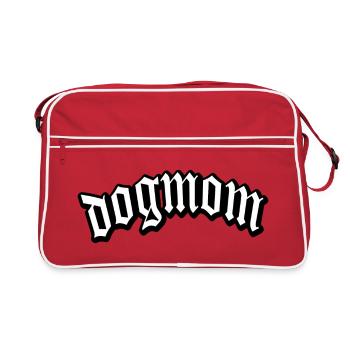 chat chien catmom animal amour chats chiens nom de la chemise - Sac Retro - rouge/blanc - Devant